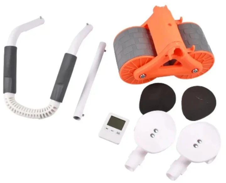 Тренажер-ролик для мышц пресса с упором для локтей и таймером - мініатюра 7