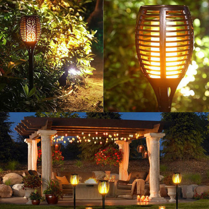 Ліхтар садовий на сонячній батареї Solar flame, 80 см - мініатюра 3