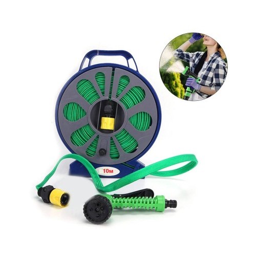 Гнучкий поливальний шланг Garden Hose 10 м • Розтяжний шланг для саду, городу та дачі з універсальним підключенням