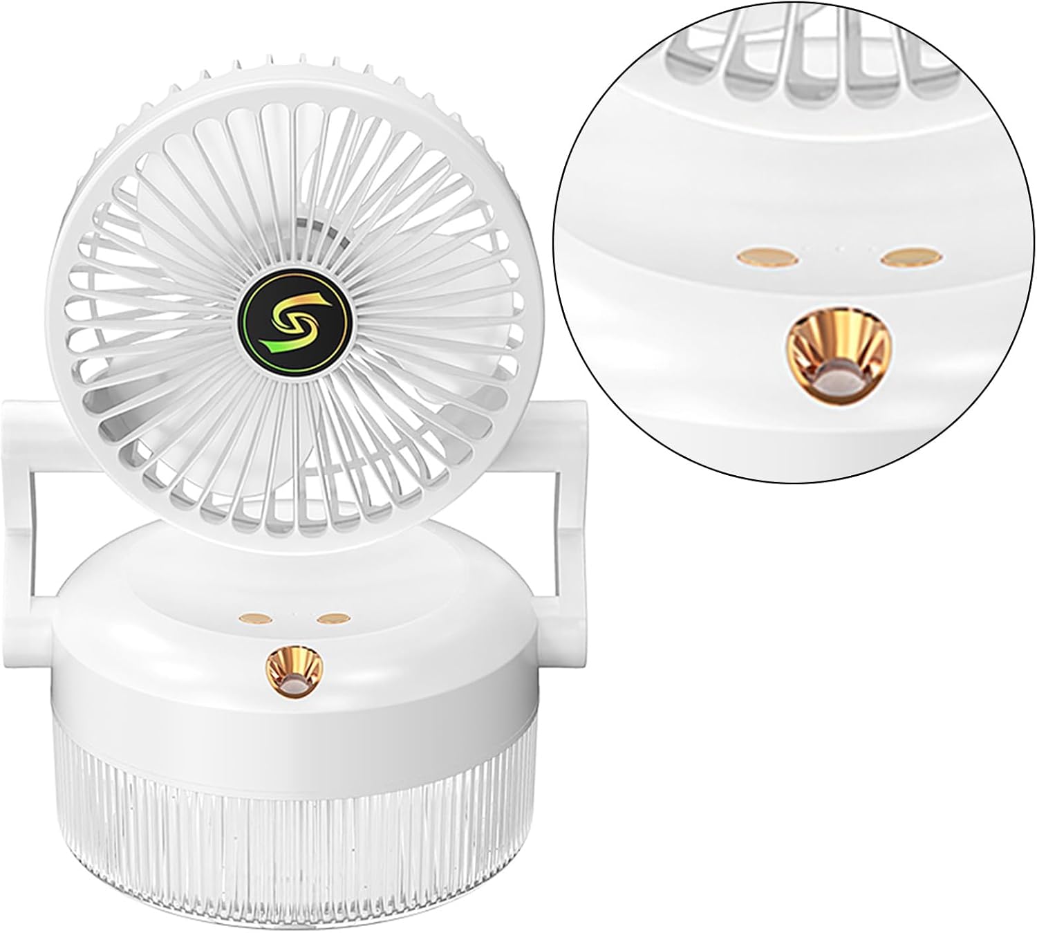 Портативний вентилятор-розпилювач з 3 режимами обдуву Fan 1317 - мініатюра 2