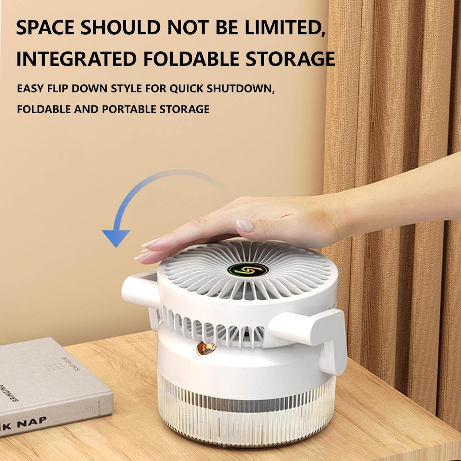 Портативний вентилятор-розпилювач з 3 режимами обдуву Fan 1317 - мініатюра 7