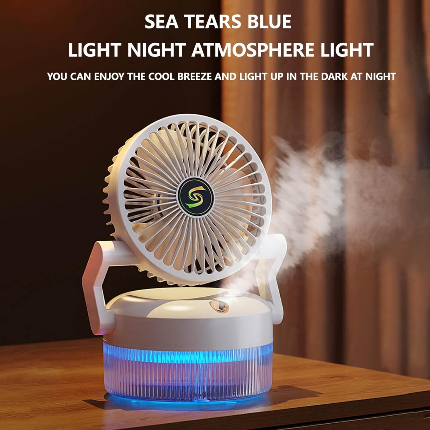 Портативний вентилятор-розпилювач з 3 режимами обдуву Fan 1317 - мініатюра 8