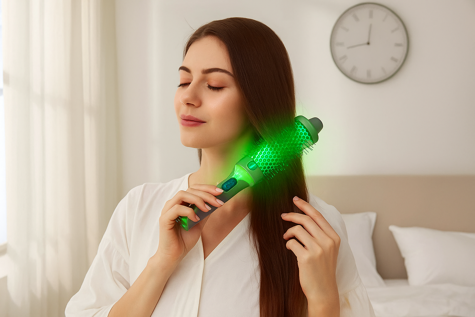 Багатофункціональна щітка для укладки та випрямлення волосся 3-в-1 з функцією іонізації LY-946 - мініатюра 9