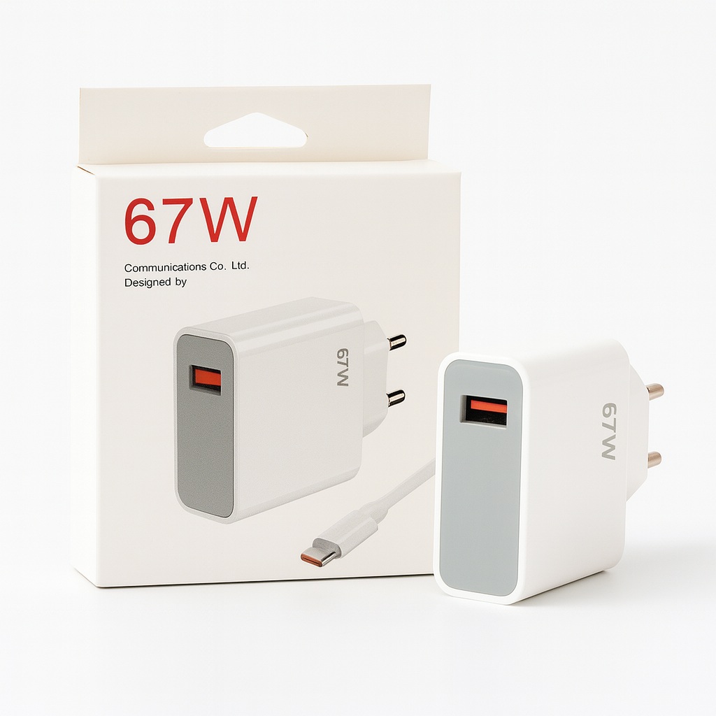 Блок живлення 120W з кабелем Type-C Plug • Універсальний адаптер з підтримкою PD та QC