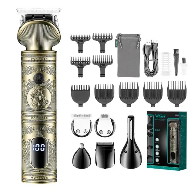 Набір для стрижки волосся та бороди VGR V-106 - мініатюра 6