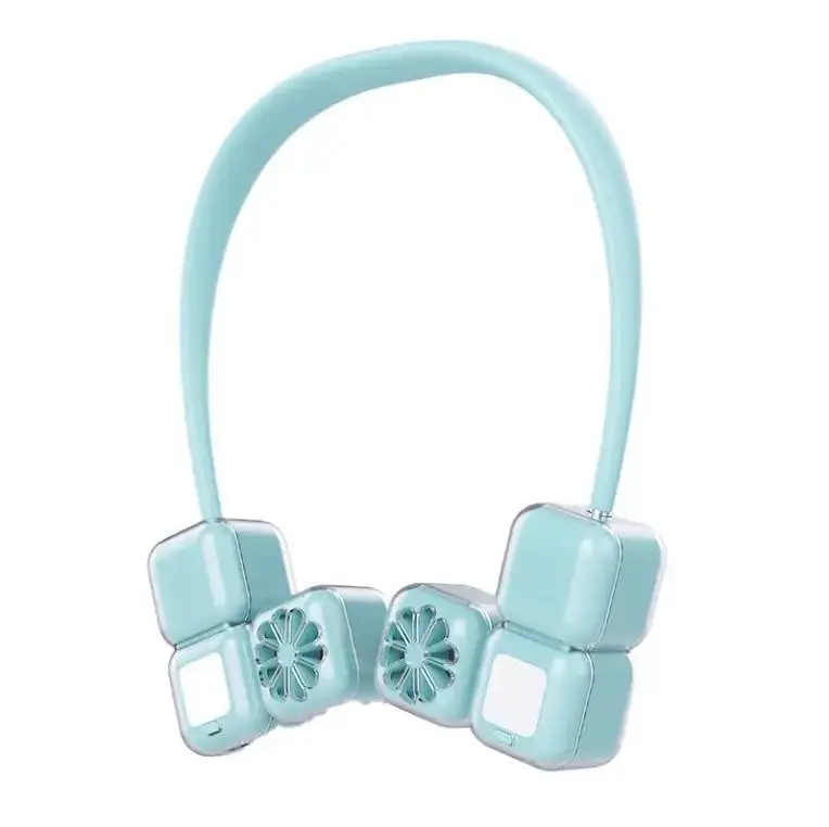 Вентилятор на шию Ice Cube LY-955 • Персональний USB-вентилятор з потужним обдуванням і безшумною роботою