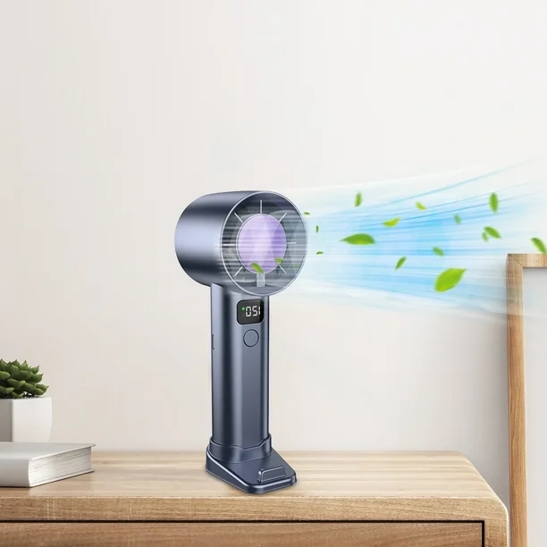 Ручний вентилятор з дисплеєм і регулюванням швидкості Violent Turbo - мініатюра 4