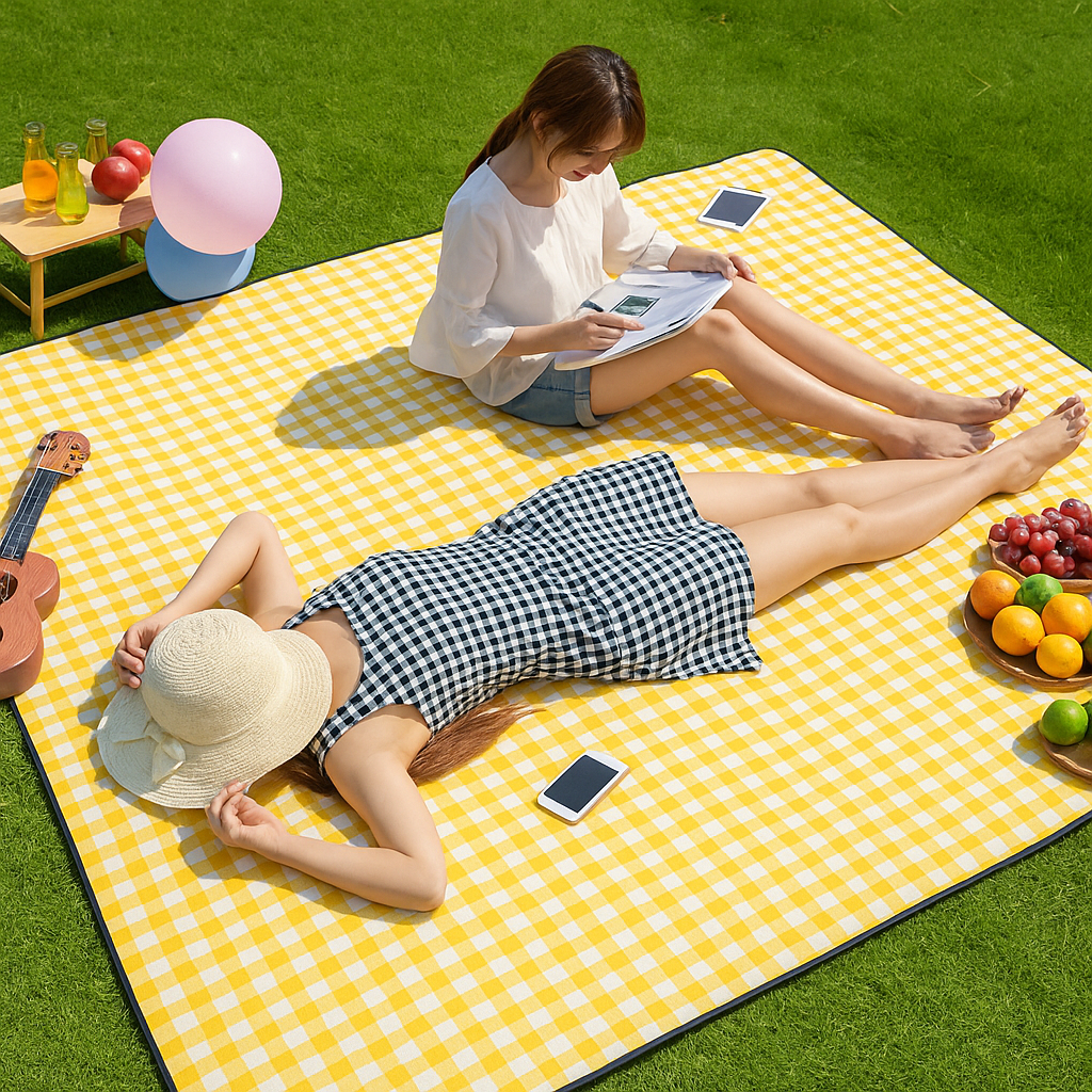 Складаний водонепроникний килимок для пікніка 150х100 см - мініатюра 7