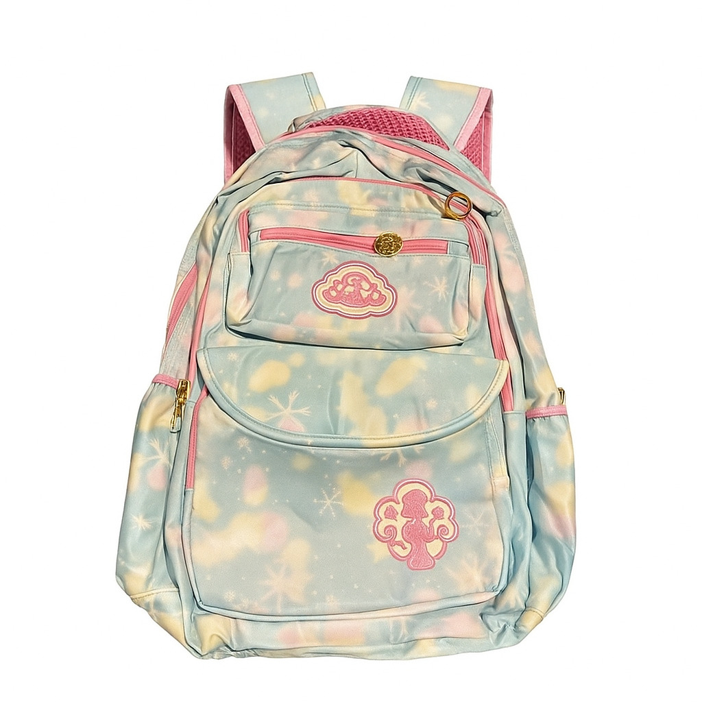 Шкільний рюкзак для дівчинки Принцеса 43х20х31 см • Яскравий рожевий портфель до школи NA 3