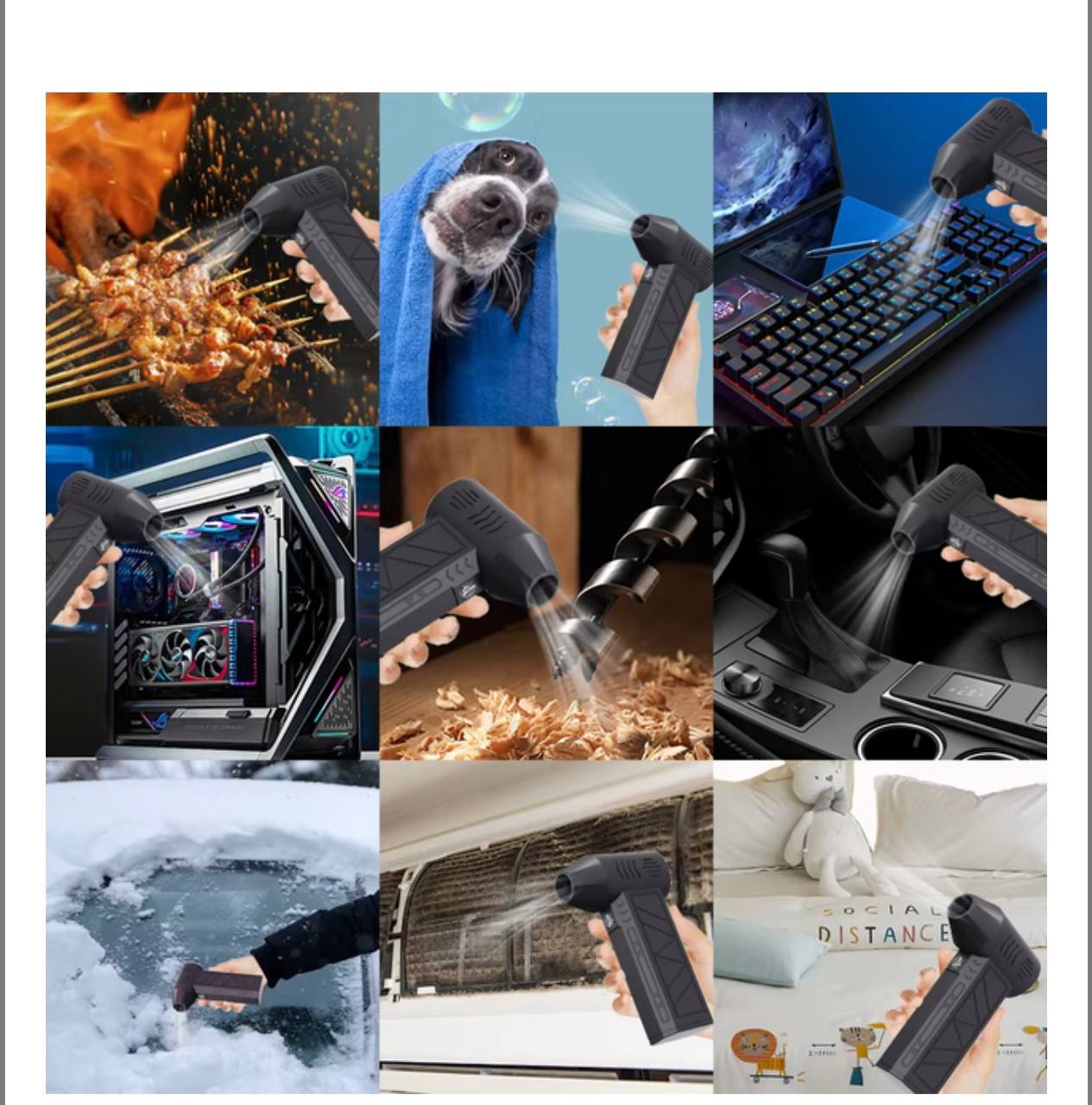 Автомобільний турбовентилятор для видалення пилу, 130000 об/хв - мініатюра 2