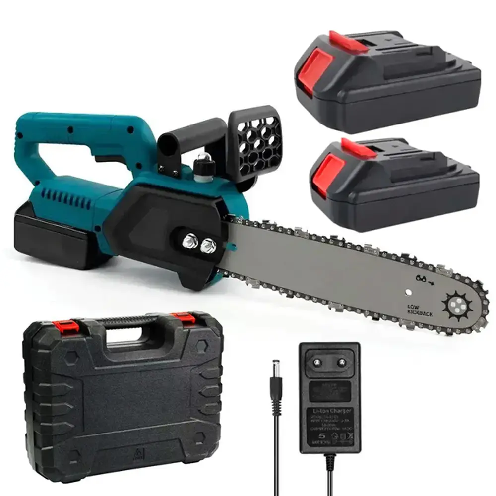 Компактна акумуляторна пила CHAIN SAW з шиною 12 і двома батареями • Ланцюгова пила M-9019 на акумуляторі