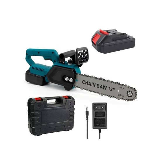 Компактна акумуляторна пила CHAIN SAW з шиною 12 і двома батареями - мініатюра 8