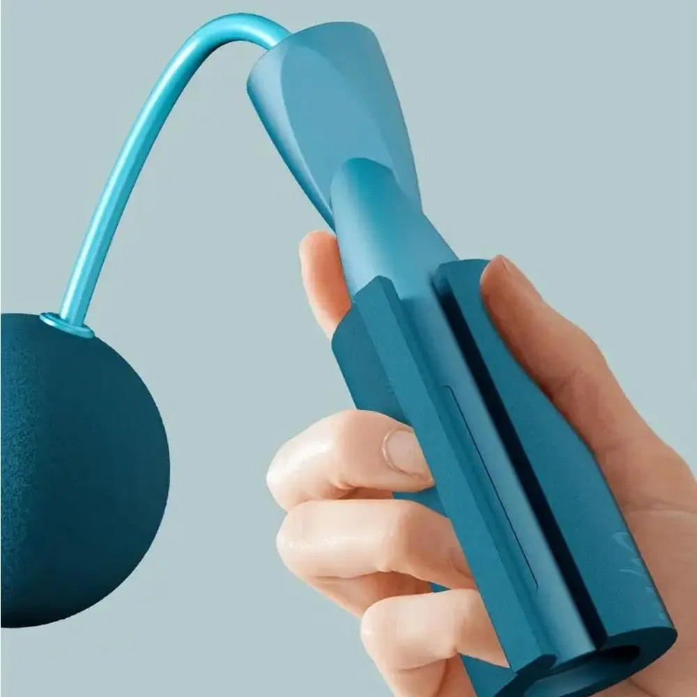 Бездротова скакалка з обважнювачами для занять спортом - мініатюра 5