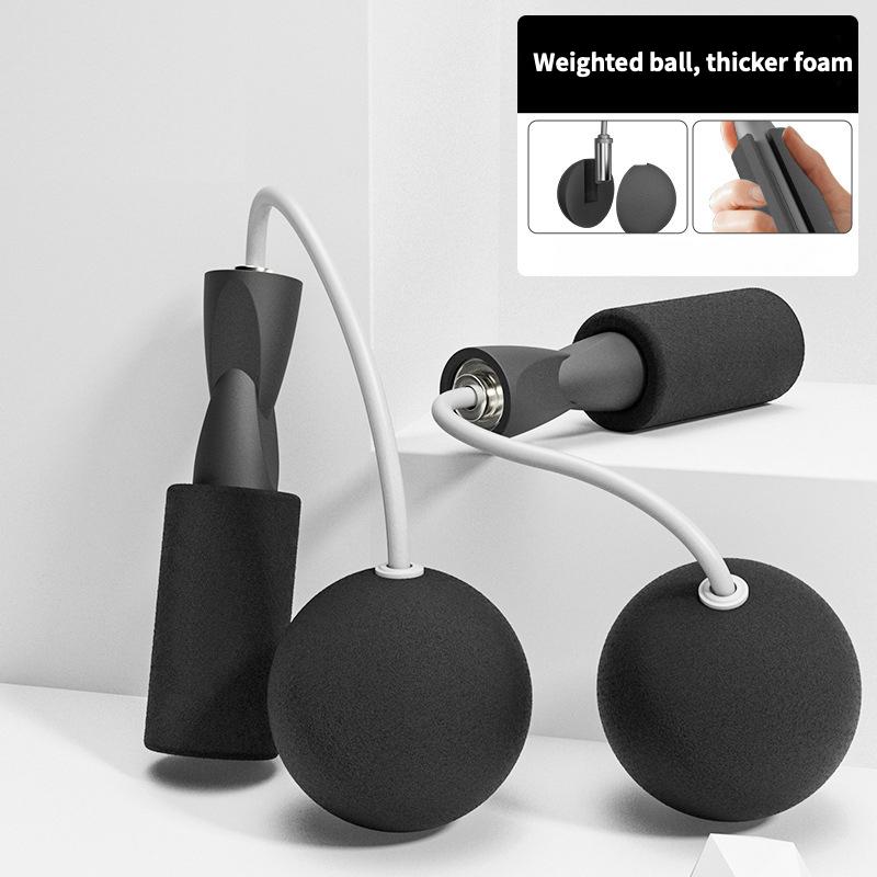 Бездротова скакалка з обважнювачами для занять спортом - мініатюра 11