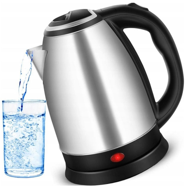 Електричний чайник 2 л нержавіюча сталь Hoffmans Electronics HM-1818 • Електрочайник для дому