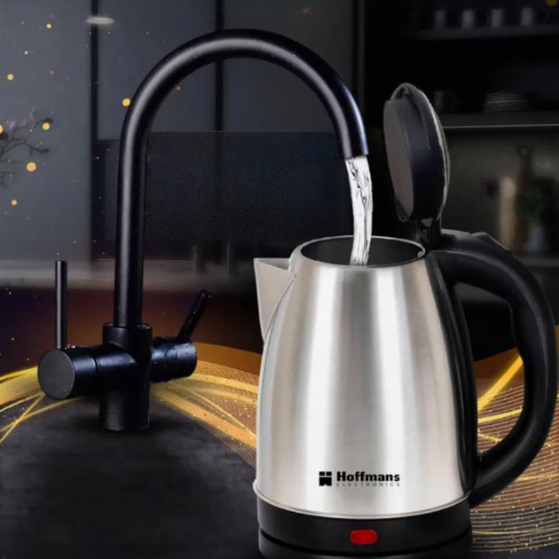 Електричний чайник 2 л нержавіюча сталь Hoffmans Electronics HM-1818 - мініатюра 3
