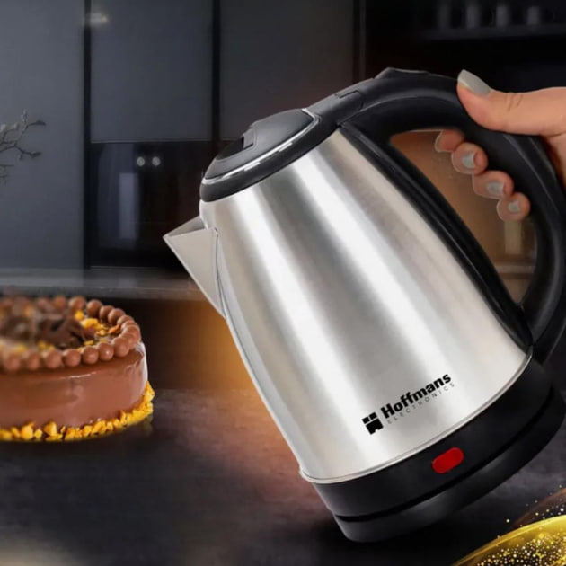 Електричний чайник 2 л нержавіюча сталь Hoffmans Electronics HM-1818 - мініатюра 6