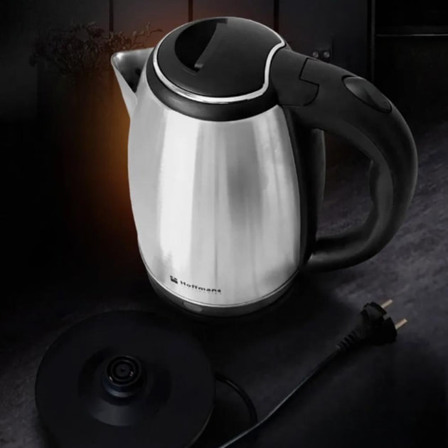 Електричний чайник 2 л нержавіюча сталь Hoffmans Electronics HM-1818 - мініатюра 7