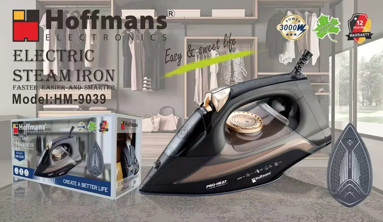 Потужна парова праска Hoffmans HM-9039 - мініатюра 8