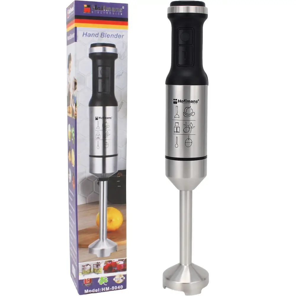 Занурювальний блендер Hoffmans 8040 • Універсальний ручний блендер для дому 800W