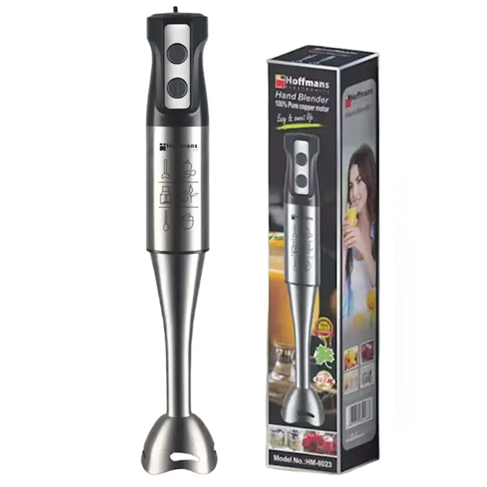 Погружний блендер Hoffmans HM-8023 • Ручний блендер з металевою ніжкою 800W з 2 швидкостями