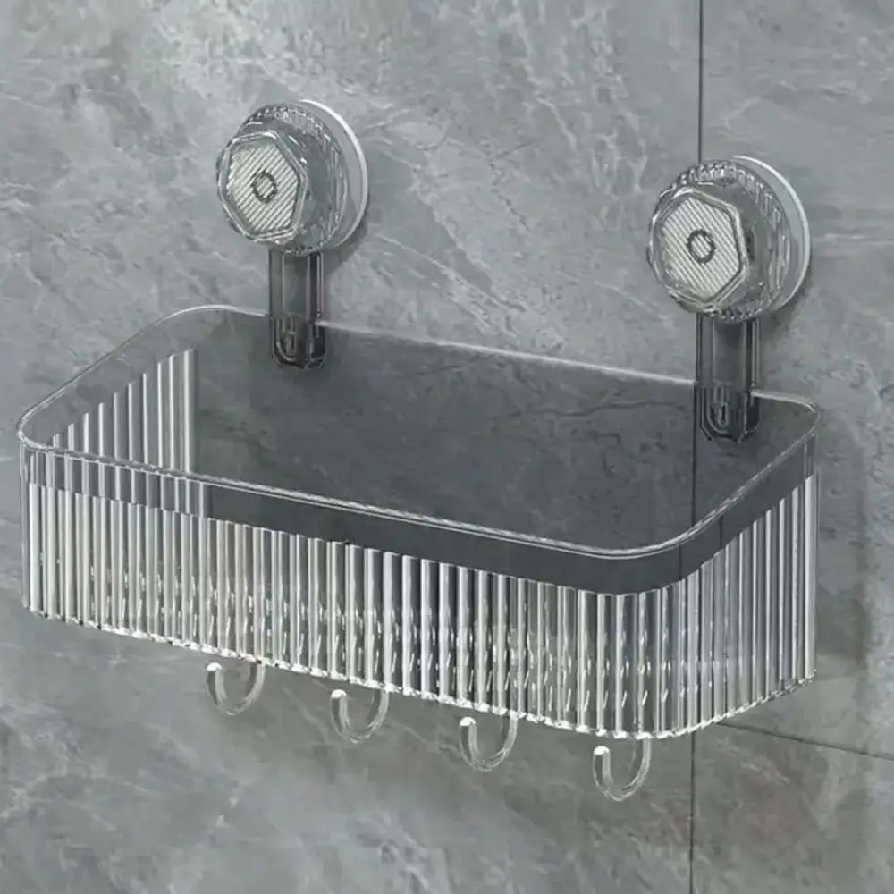 Стильний пластиковий одношаровий органайзер-полиця для ванної LY-929 - мініатюра 5