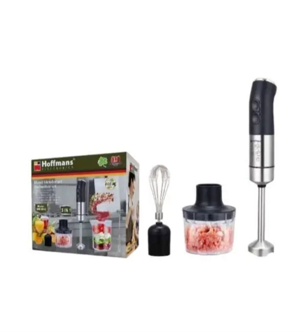 Блендер Hoffmans HM-8043 800W • Занурювальний подрібнювач 5 в 1 з насадками та чашею для подрібнення