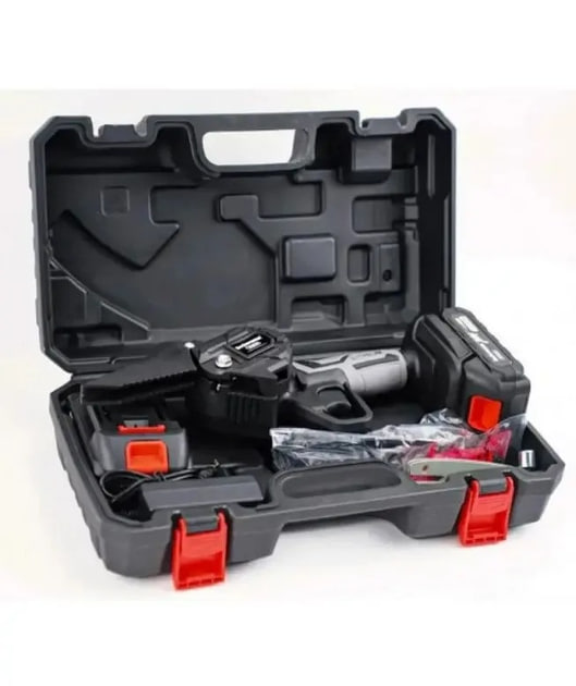 Мініпила Mini Electric Chain Saw1 48V у кейсі з 2 акумуляторами - мініатюра 4