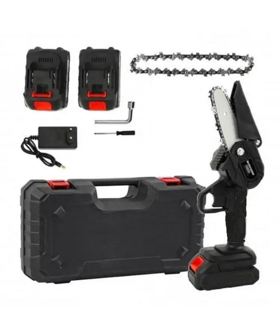 Мініпила Mini Electric Chain Saw1 48V у кейсі з 2 акумуляторами - мініатюра 6