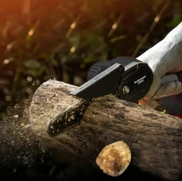 Мініпила Mini Electric Chain Saw1 48V у кейсі з 2 акумуляторами - мініатюра 7