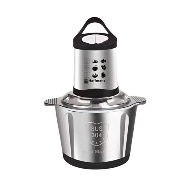 Електричний подрібнювач Hoffmans Electronics НМ-8840 з металевою чашею 2л • Універсальний чопер 1200Вт