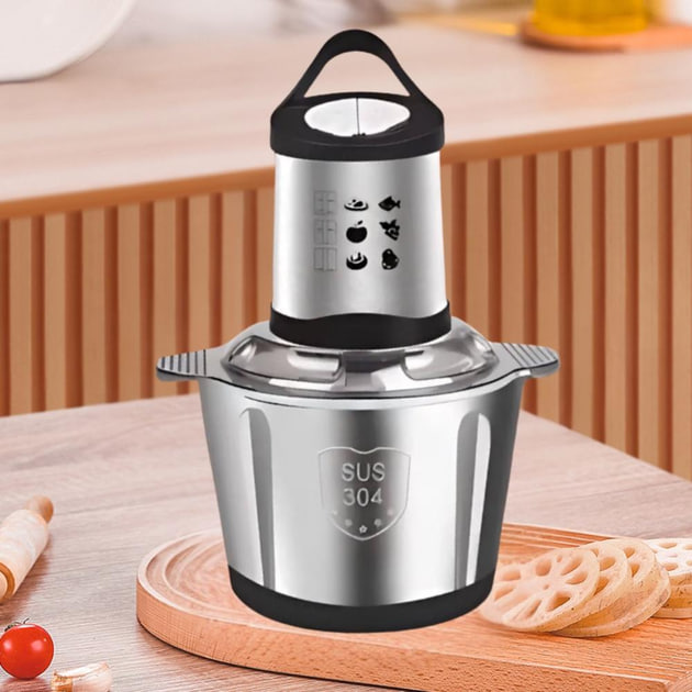 Електричний подрібнювач Hoffmans Electronics НМ-8840 з металевою чашею 2л - мініатюра 3