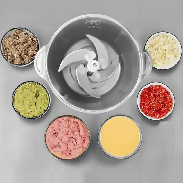 Електричний подрібнювач Hoffmans Electronics НМ-8840 з металевою чашею 2л - мініатюра 8