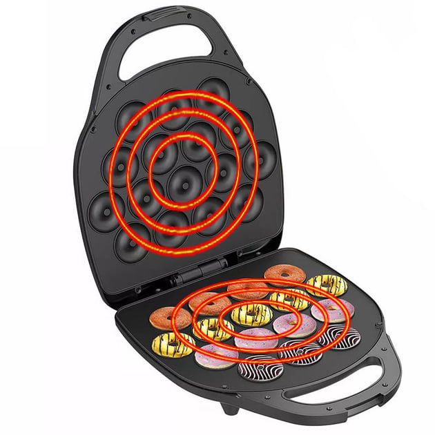 Машинка для пончиків Hoffmans HM-3010 1400W • Швидкі та смачні домашні пончики