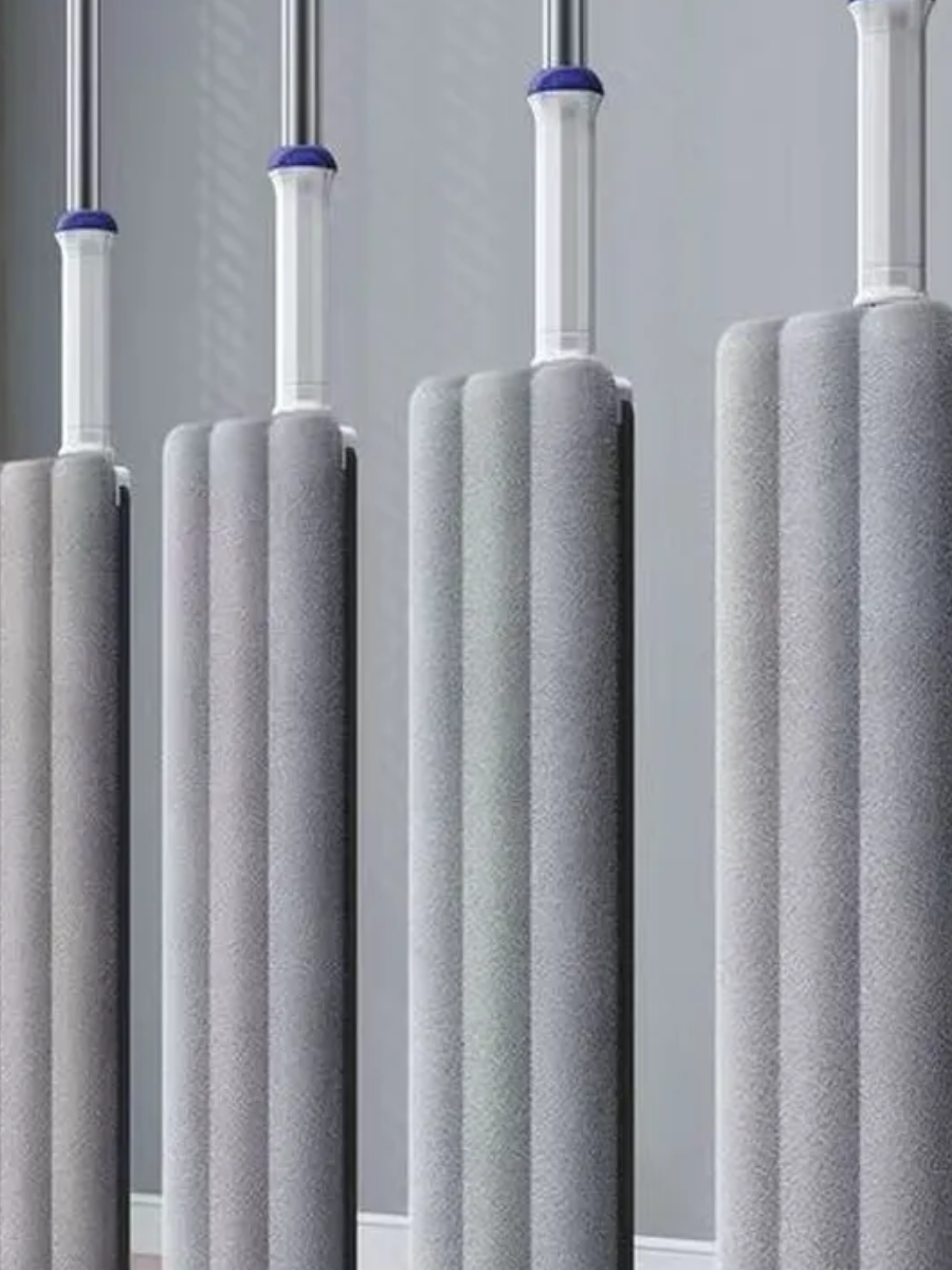 Комплект для миття підлоги 2 в 1 — швабра + складане відро - мініатюра 3