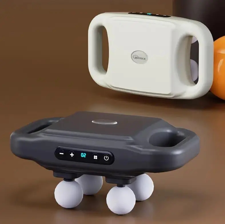 Електричний масажер для спини та шиї MA562 • 4 масажні головки, дисплей і акумулятор 1500 мА·год