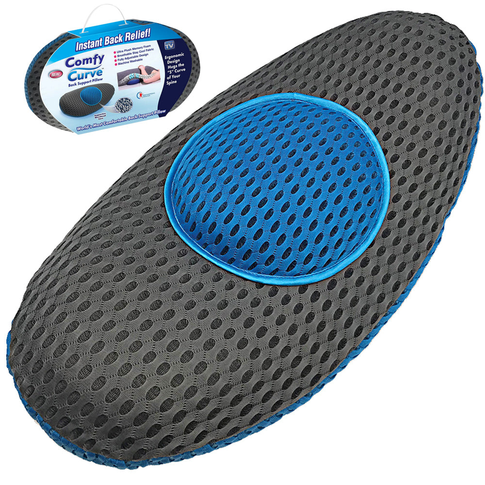 Ортопедична подушка для попереку Lumbar Support TV One • Подушка для попереку з ефектом пам’яті з м’яким покриттям