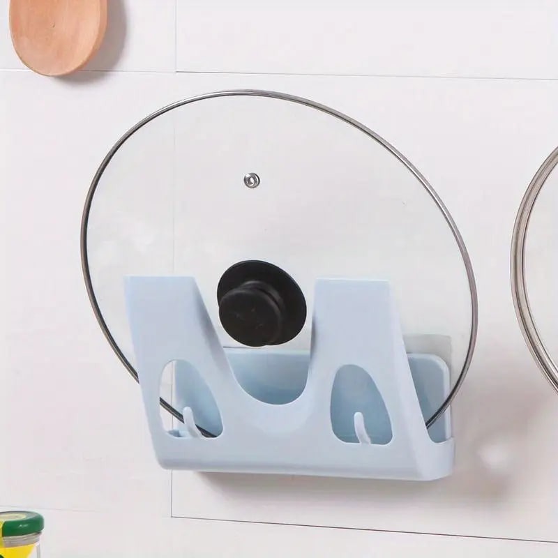 Підставка для кришок на стіну Multifunctional storage pot cover rack - мініатюра 2
