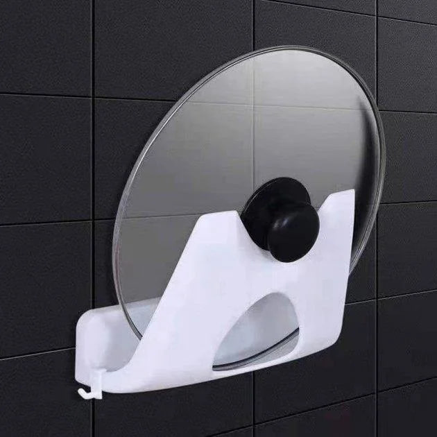 Підставка для кришок на стіну Multifunctional storage pot cover rack - мініатюра 5