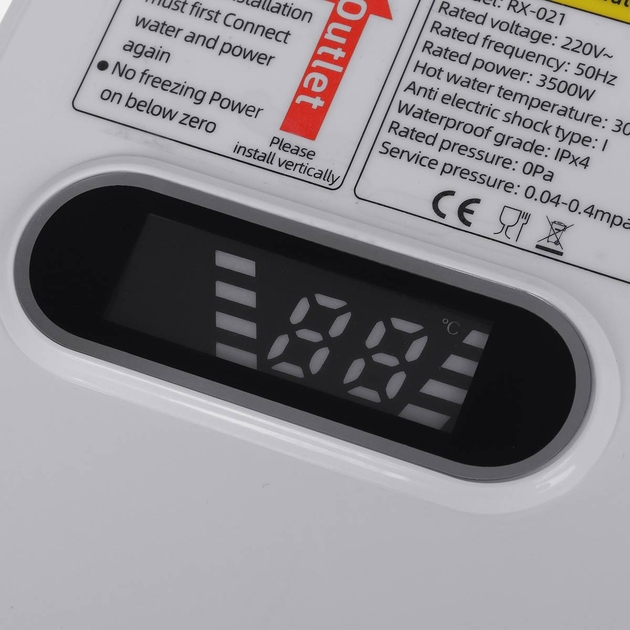 Термостатичний бойлер Delimano RX-021 3500W - мініатюра 3