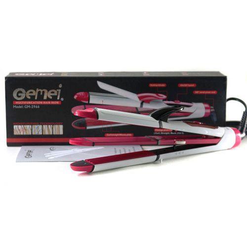 Багатофункціональна плойка - стайлер для волосся Gemei GM-2966 Праска / щипці / гофре 3 в 1 - мініатюра 2