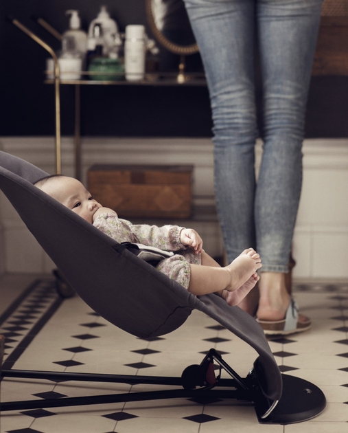 Крісло-гойдалка BabyBjörn Balance Soft Cotton - мініатюра 2