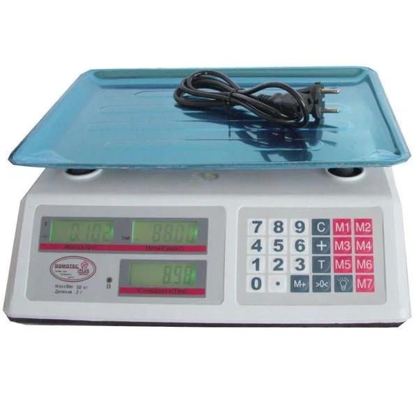 Ваги до 50 кг від мережі або акумулятора DT-52 • Настільні ваги для торгівлі