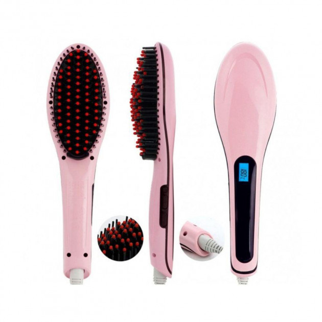 Електрична щітка - випрямляч волосся FAST HAIR STRAIGHTENER HQT-906 з функцією іонізації - мініатюра 4