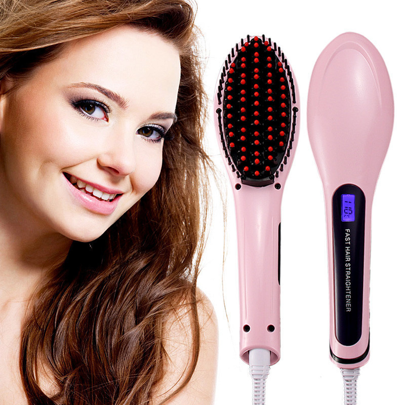 Електрична щітка - випрямляч волосся FAST HAIR STRAIGHTENER HQT-906 з функцією іонізації - мініатюра 7