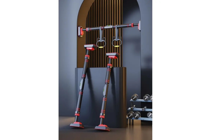 Турник раздвижной для подтягивания (+кольца) - мініатюра 3