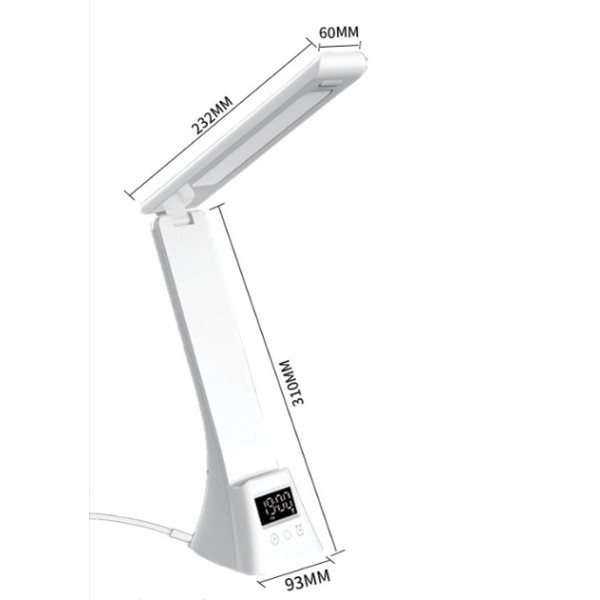 Лампа настільна LED BDA-2088 / TYV-2088 • Квадратна смарт-лампа з бездротовою та дротовою зарядкою