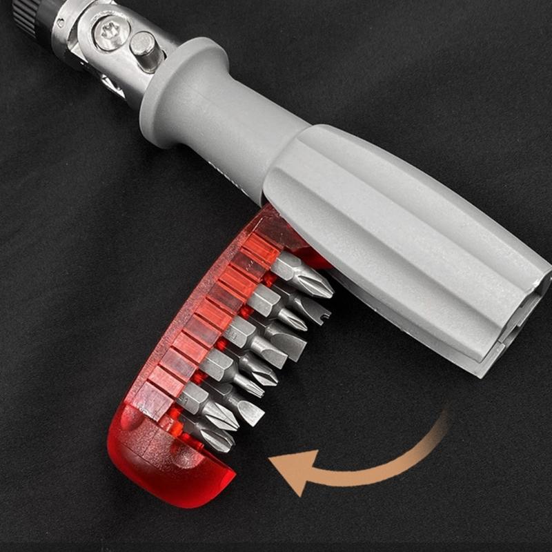 Викрутка 11 в 1 з храповим механізмом - мініатюра 3