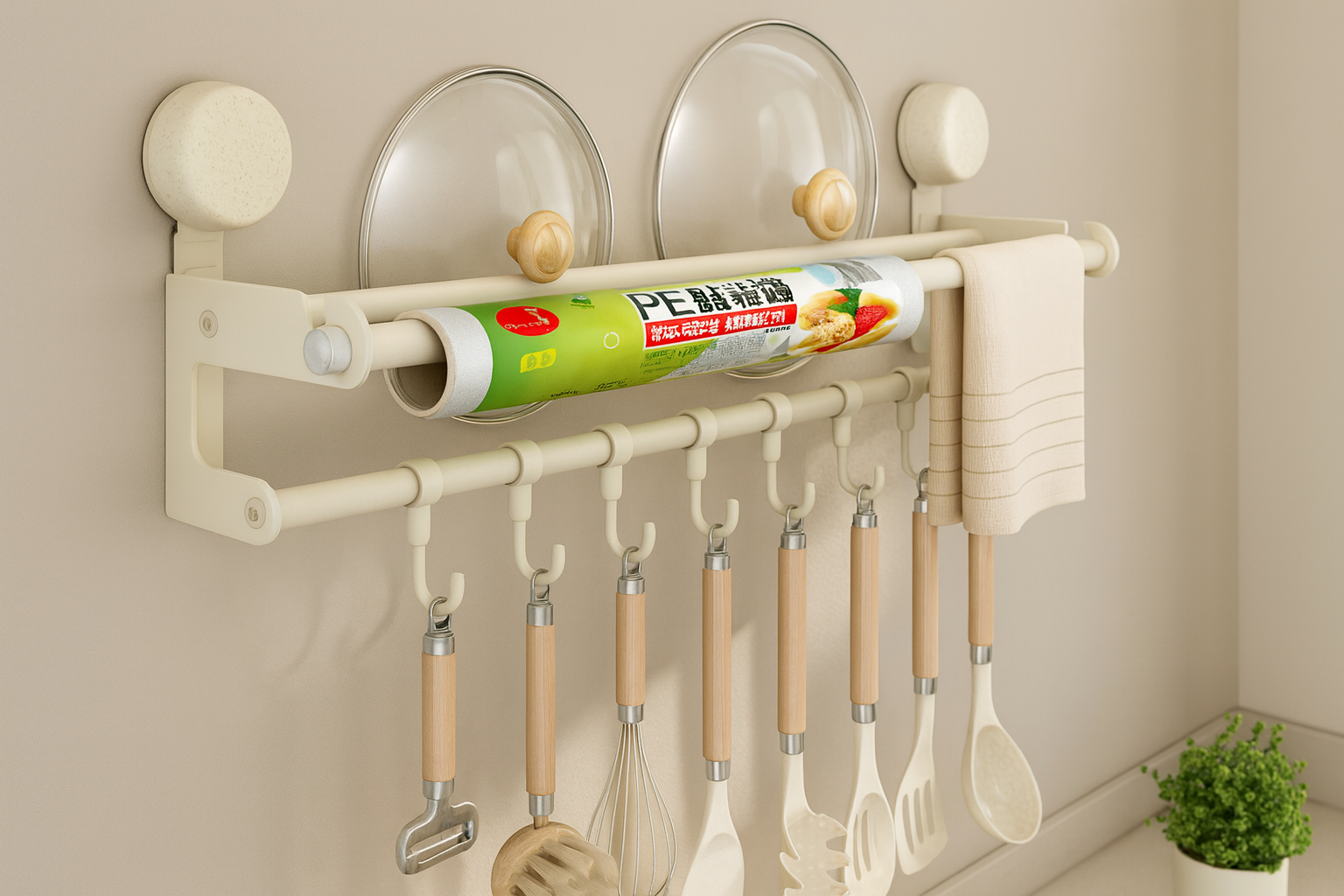 Настінний кузонний гачок 109-20 • Вішалки-полиця для кухонного приладдя