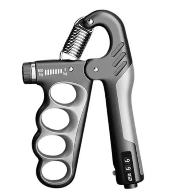 Кистьовий еспандер з лічильником 5–100 кг MA468 • Пружинний еспандер з регульованим навантаженням для рук